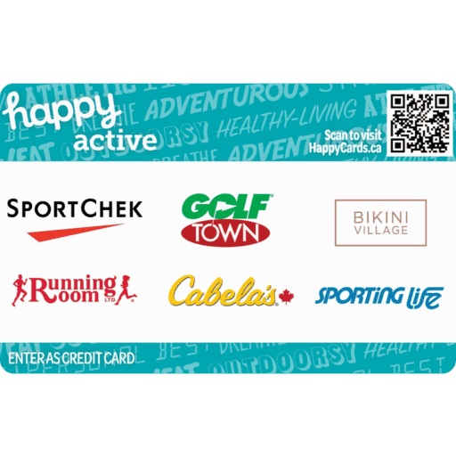 Happy Active Gift Card Square