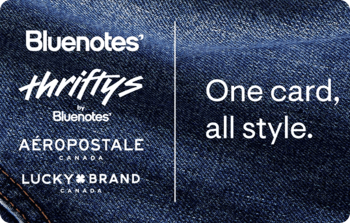 Bluenotes Gift Card Square